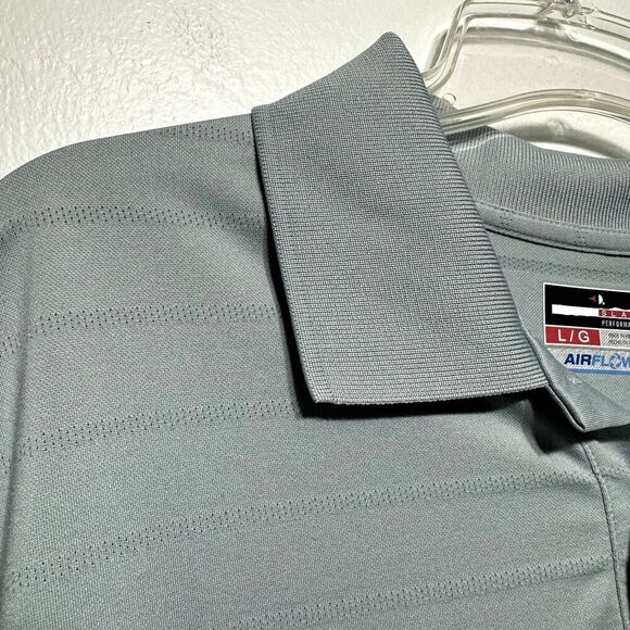 Grand Slam Polo Airflow Performance Gray Short Sleeve Collared Shirt Men Large - Picture 2 of 6